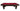 Legacy Billiards Stevie Pool Table in Nutmeg Finish with Red Cloth - Side View