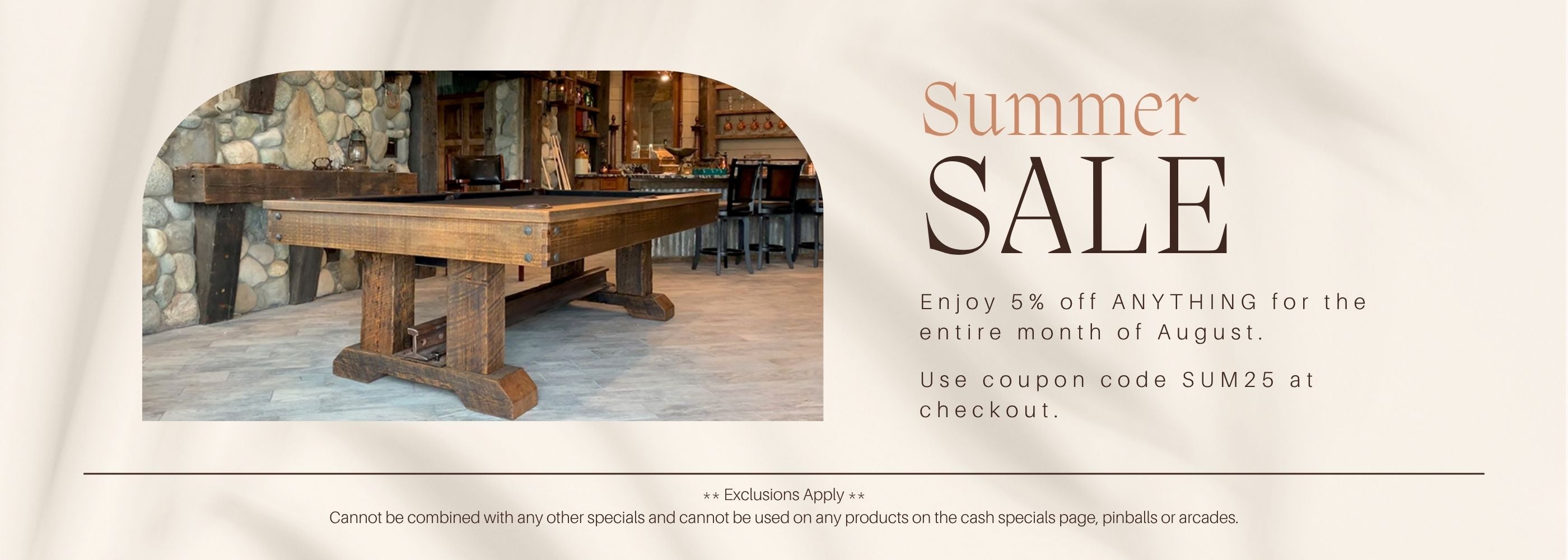 Summer 2025 Sale Banner