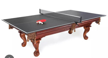 Table Tennis Conversion Top with Net and Paddles